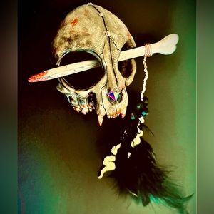 Skull hair stick